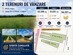 Terenuri cu potential logistic si industrial, Albota, Arges, langa DEx